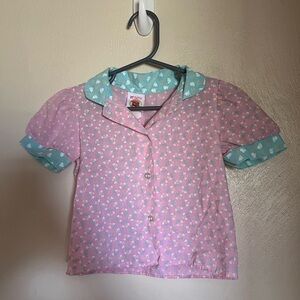Vintage Disney Pink and Blue Winnie the Pooh Shirt, 3T